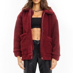 I AM GIA Teddy Pixie Jacket NWT